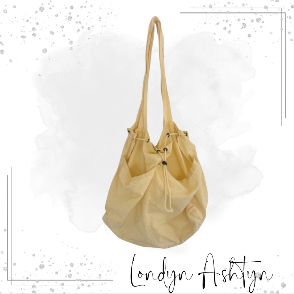 EZZE WEAR PASTEL YELLOW COTTON TOTE